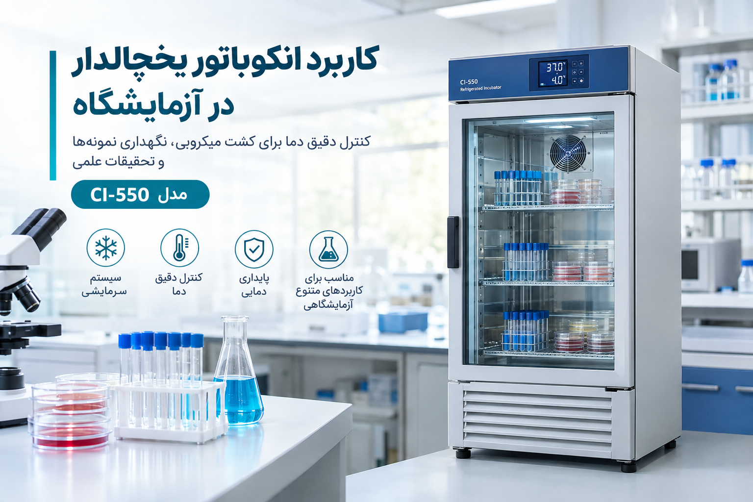 کاربرد انکوباتور یخچالدار